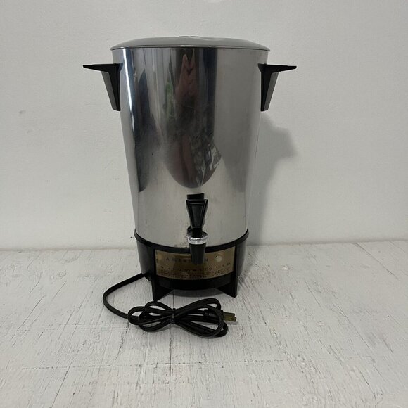 Vintage American Hardware Automatic 30 Cup Coffee Pot Percolator. WORKS GOOD - Picture 2 of 13